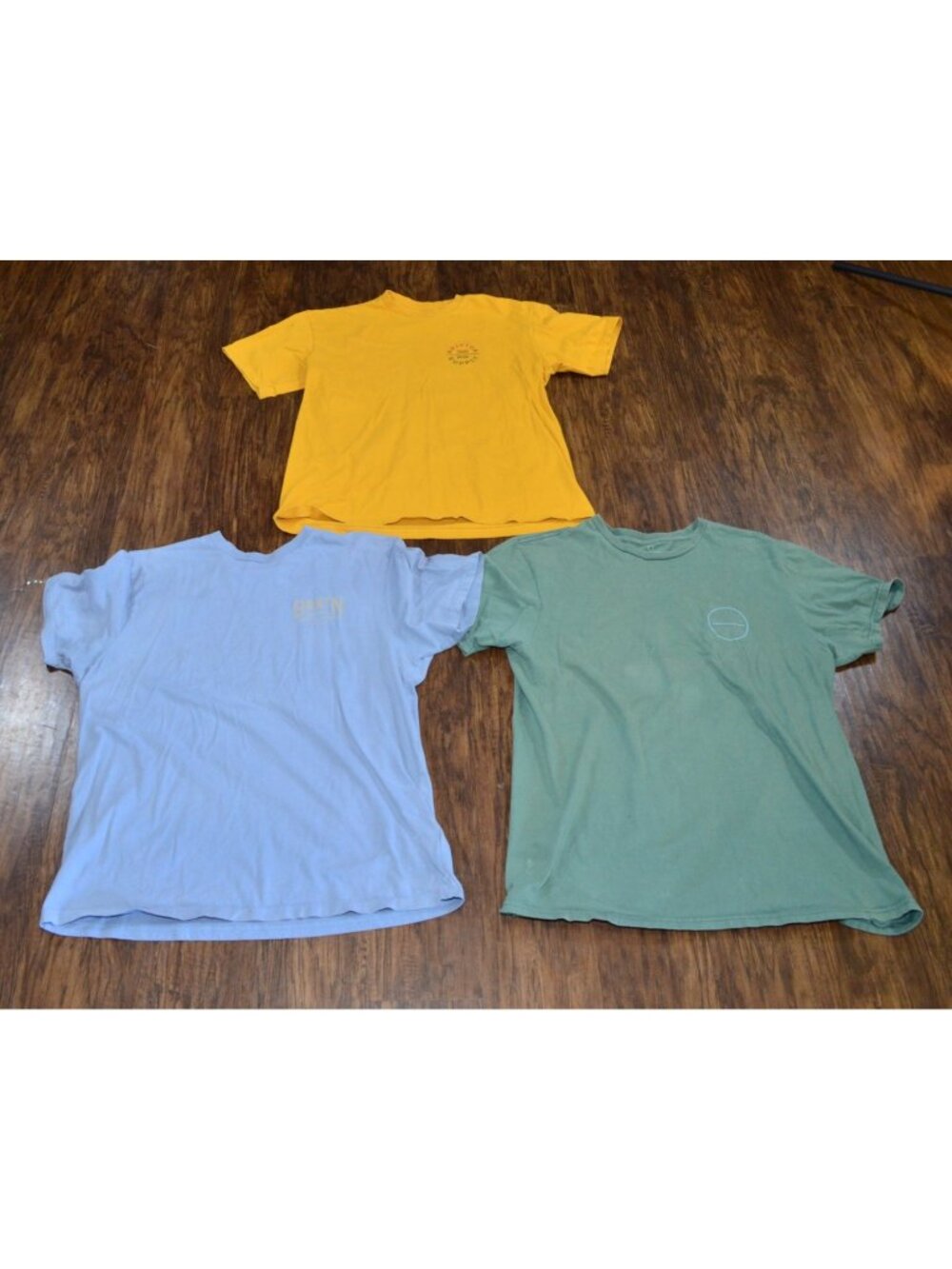 Mens Size Large T-Shirt Lot of 3 Brixton Streetwear Casual Retro Workwear